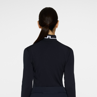 J Lindeberg Golf Herta Long Sleeve Polo dam Navy