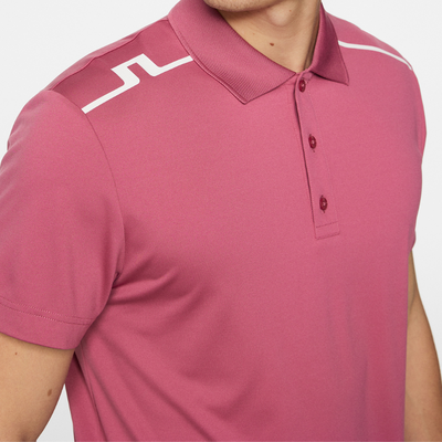 J Lindeberg Lionel Golfpiké Herr I Rose Wine