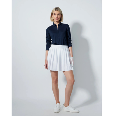 Vit Golfkjol Daily Sports Pleated Skort 45 cm
