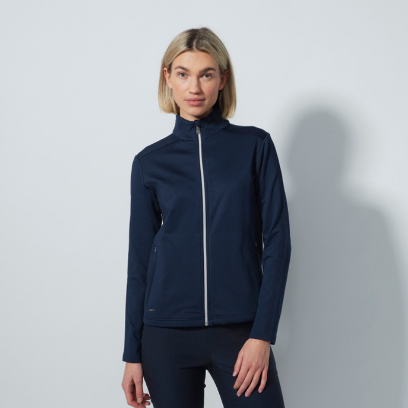 Golftröja Daily Sports Cholet LS Full Zip Navy (L)