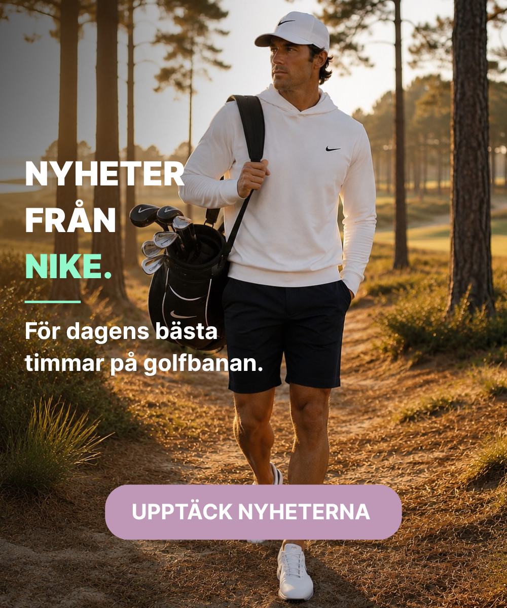 Golfspelare med golfkläder från nike