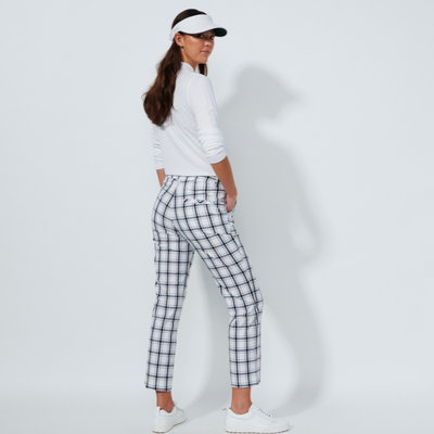 Golfbyxor Daily Sports Plaid Ankle Pants Vit/svart