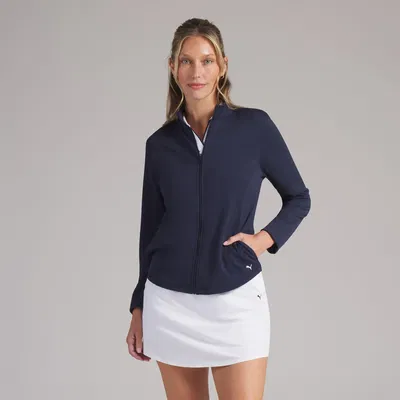 Puma Pure Textured Full Zip Jacket Dam Navy