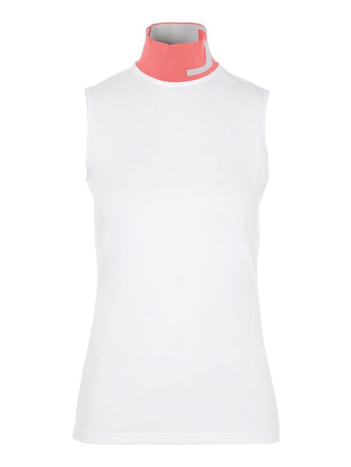 J Lindeberg Golf Lou Sleeveless Top Vit/Rosa (M)