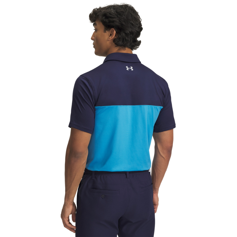 Under Armour Golfpiké herr I T2G Color Block Ether Blue 30