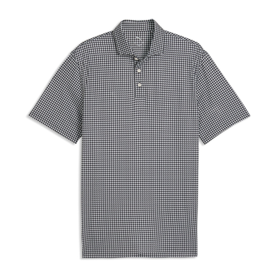 Golfpiké Puma Cloudspun Mono Check Navy