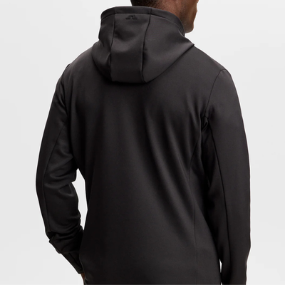 Golf Hoodie J Lindeberg Golf Aerial Quarter Zip Herr Svart