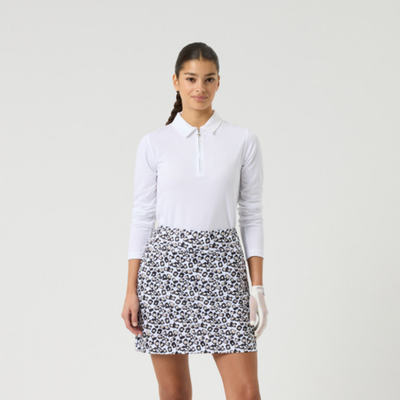 Golfkjol Daily Sports Sheermotion Skort 50 cm Leo Svart/Vit