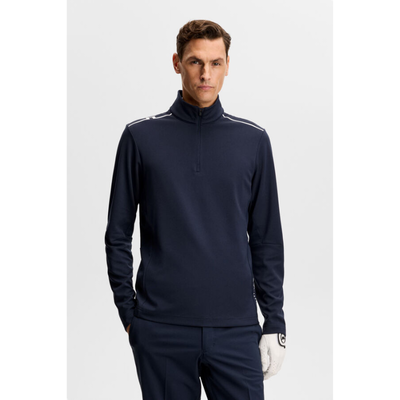Golftröja J Lindeberg Leon Quarter Zip Herr Navy