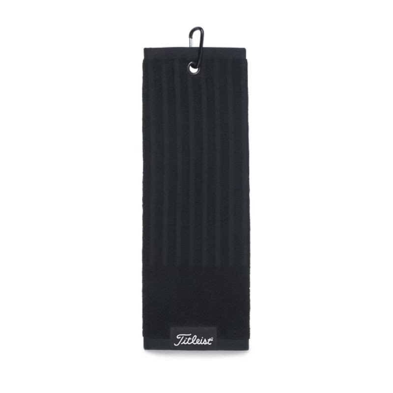 Golfhandduk Titleist Tri-Fold Svart