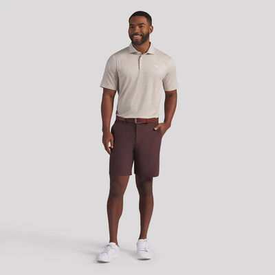 Golfpiké Puma Cloudspun Mono Check Sand