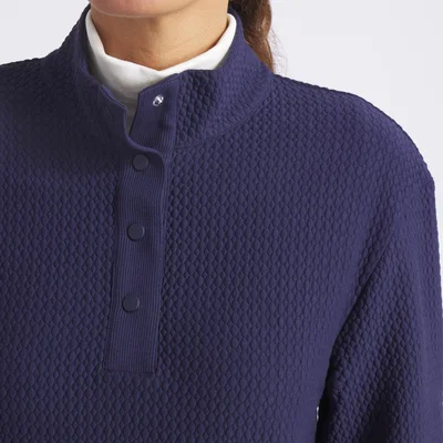 Golftröja Dam Puma W Boulder 1/2 Snap Pullover Navy
