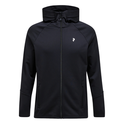 Golf hoodie Peak Performance Rider Zip Hood Herr Svart