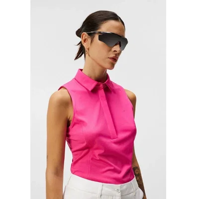 J Lindeberg Golf Dena Sleeveless Top Rose