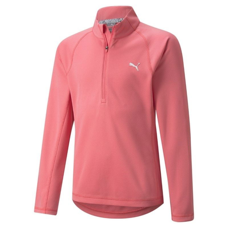 Puma Golf 1/4 Zip Golftröja Flickor Rapture Rose