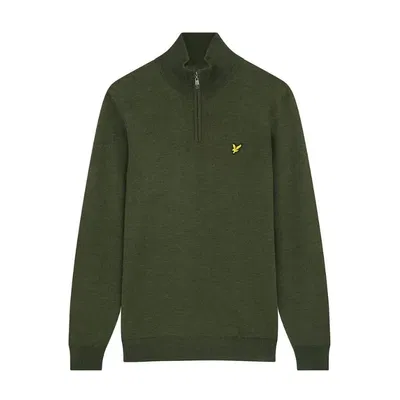 Tröja Lyle & Scott Merinoull Herr 1/4 Zip Cactus