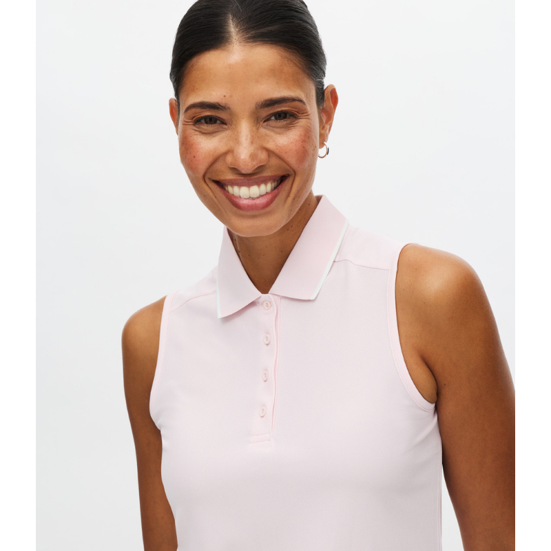 Röhnisch Golf Miriam sleeveless poloshirt Rosa