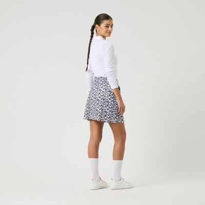 Golfkjol Daily Sports Sheermotion Skort 50 cm Leo Svart/Vit