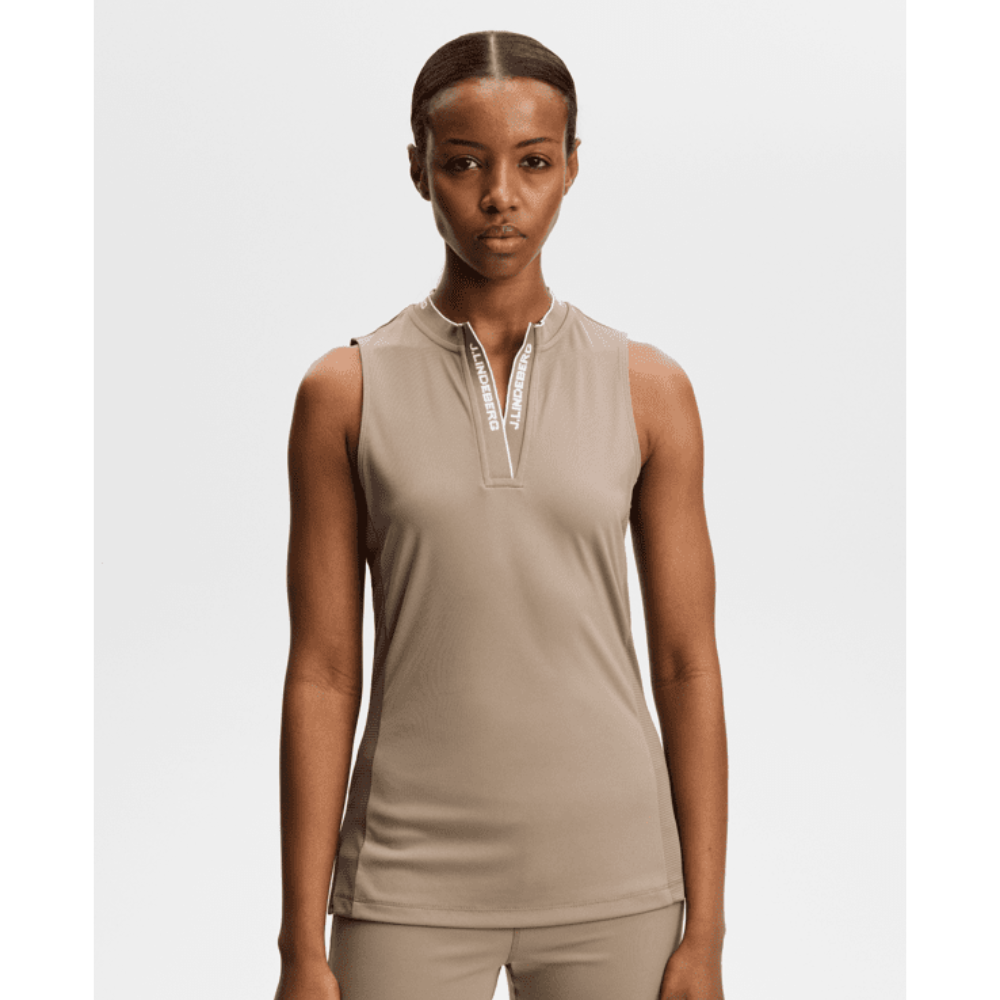 J Lindeberg Golf Leya Sleeveless Top Brindel (M)