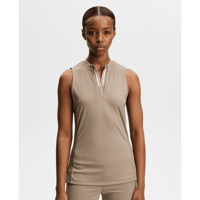 J Lindeberg Golf Leya Sleeveless Top Brindel