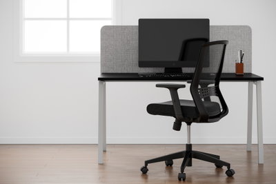 Bordsskärm Silencio 160cm Svart