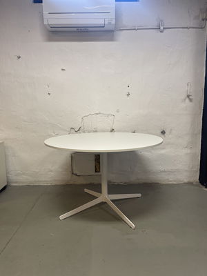 Vitt runt bord Ø115cm