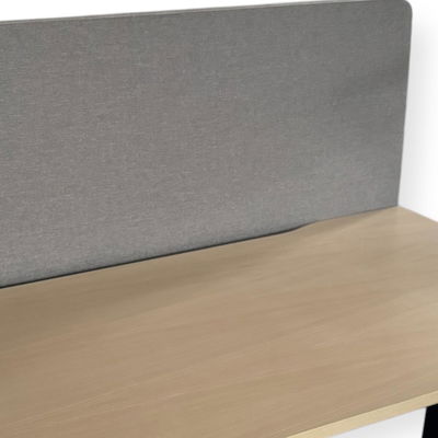 Elbord 140x70 Edsbyn Ask med bordsskärm o kabeldike
