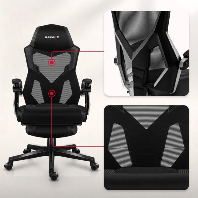 Gamingstol VYRO Vortex Comfort Svart-Kolfiber