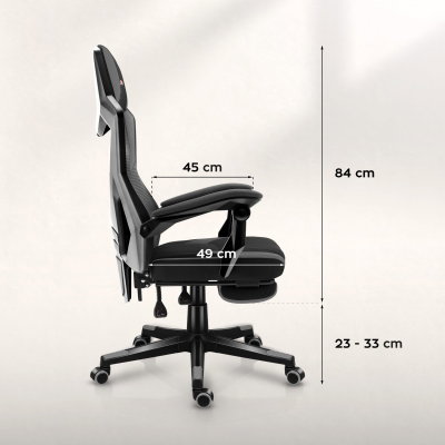 Gamingstol VYRO Vortex Comfort Svart-Grå