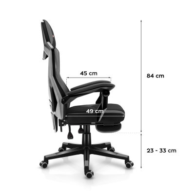Gamingstol VYRO Vortex Comfort Svart-Grå