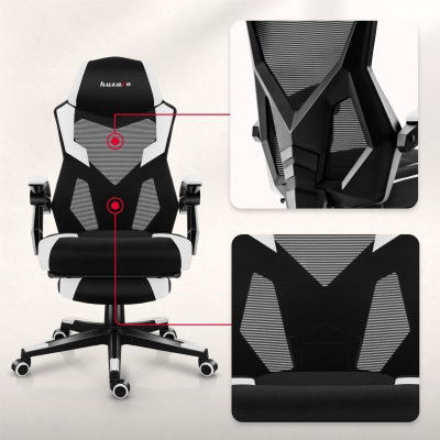 Gamingstol VYRO Vortex Comfort Svart-Vit