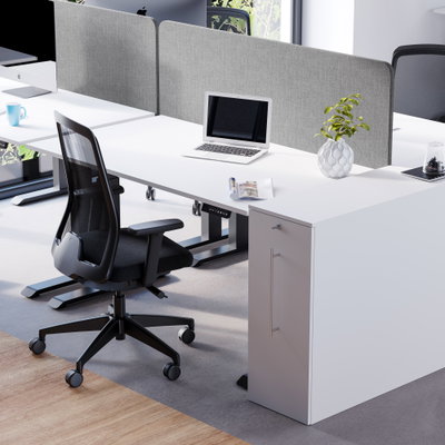 Bordsskärm Silencio 140cm Ljusgrå
