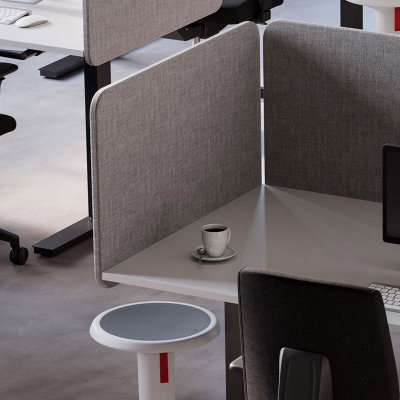 Bordsskärm Silencio 80cm Svart