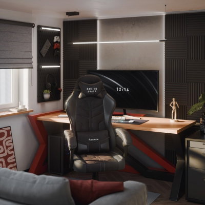 Gamingstol VYRO Phantom Max Svart-Kolfiber