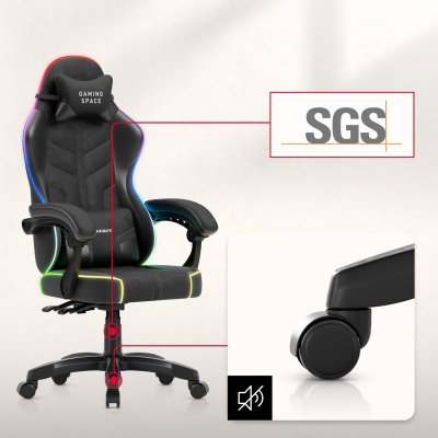 Gamingstol VYRO Phantom Max RGB Svart