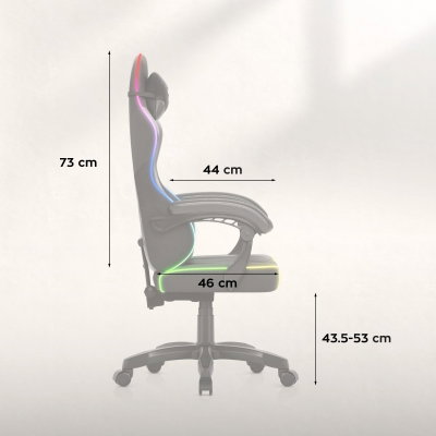 Gamingstol VYRO Phantom Max RGB Svart