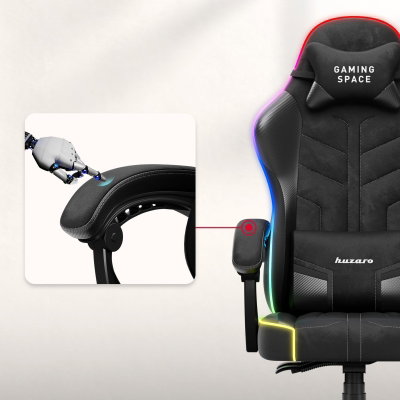 Gamingstol VYRO Phantom Max RGB Svart