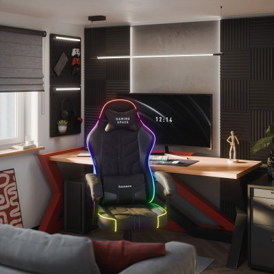 Gamingstol VYRO Phantom Max RGB Svart