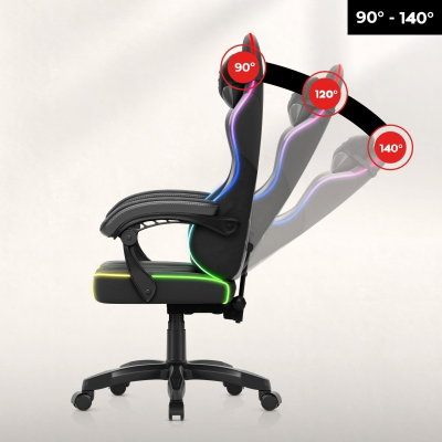 Gamingstol VYRO Phantom Max RGB Svart