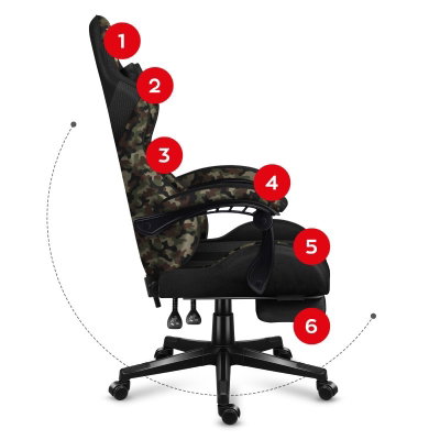 Gamingstol VYRO Phantom Flex Force Camo Mesh