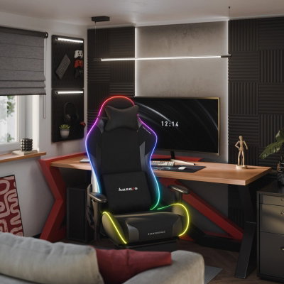 Gamingstol VYRO Phantom Focus RGB Svart