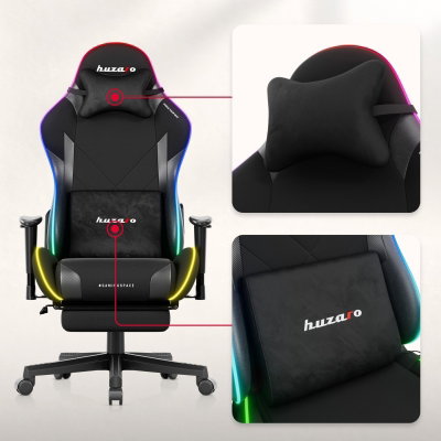 Gamingstol VYRO Phantom Focus RGB Svart