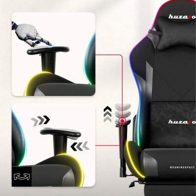 Gamingstol VYRO Phantom Focus RGB Svart