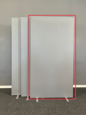Golvskärmväggar Höjd 155cm. 82/100/120cm Bredd. Ljusgrå