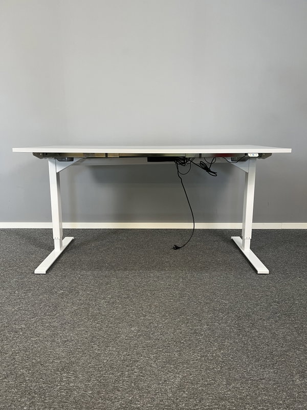 Höj & Sänkbart skrivbord 160cm Edsbyn Ljusgrå
