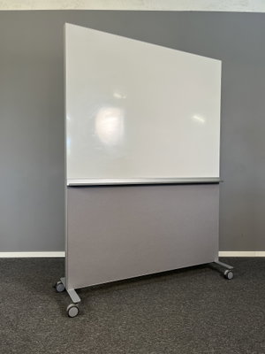 Golvskärm & skrivtavla 146cm Abstracta Alumi Kombi