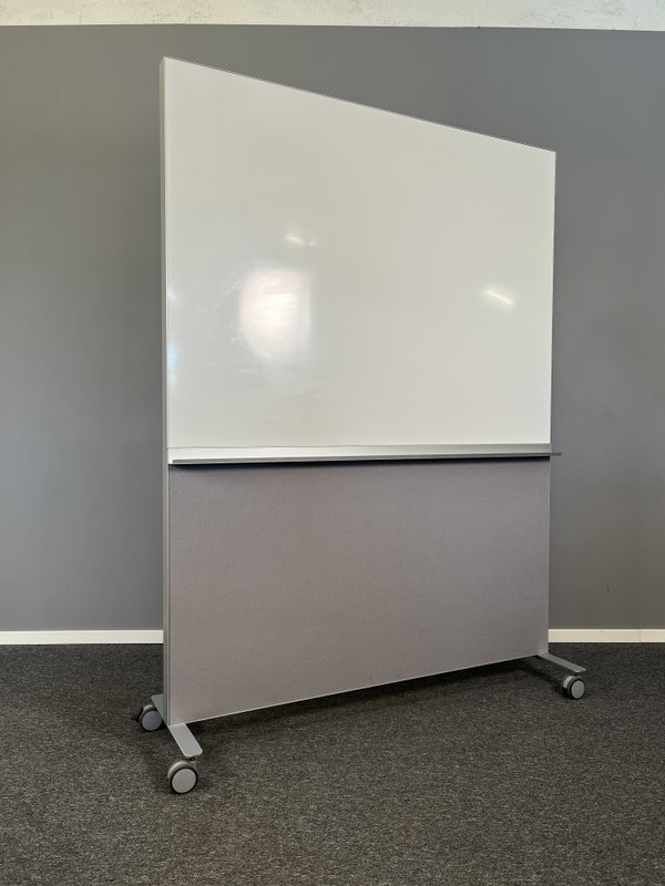 Golvskärm & skrivtavla 146cm Abstracta Alumi Kombi