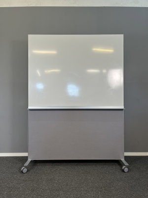 Golvskärm & skrivtavla 146cm Abstracta Alumi Kombi