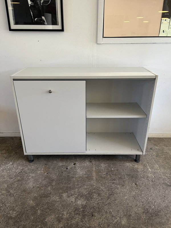 Skjutdörrskåp 120x89cm Vit