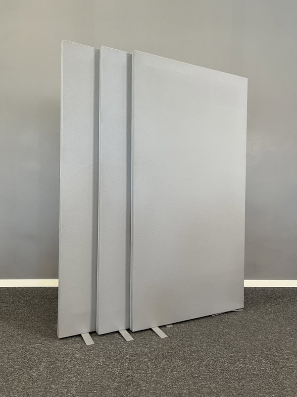 Golvskärmväggar Höjd 155cm. 82/100/120cm Bredd. Ljusgrå